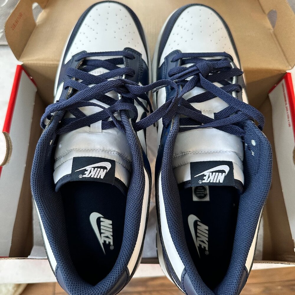 Nike Dunk Low Retro White/Navy Size 14